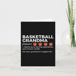 Basketball Grandma Definition Grandson's largest f Card