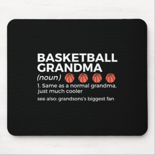 Basketball Grandma Definition Grandson's Largest F Mouse Mat