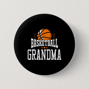 Basketball Grandma Team Sports Fan 6 Cm Round Badge