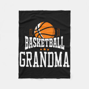Basketball Grandma Team Sports Fan Fleece Blanket