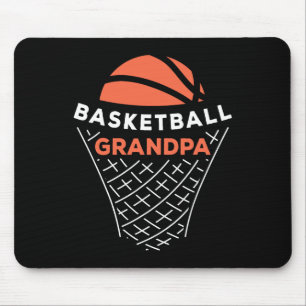 Basketball Grandpa Bball Lover Best Grandfather Ev Mouse Mat
