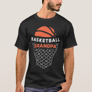 Basketball Grandpa Bball Lover Best Grandfather Ev T-Shirt
