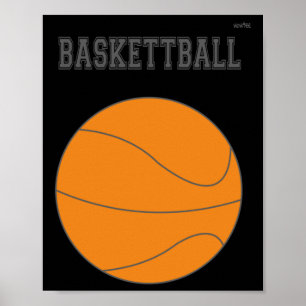 Basketball Graphic #1 Poster