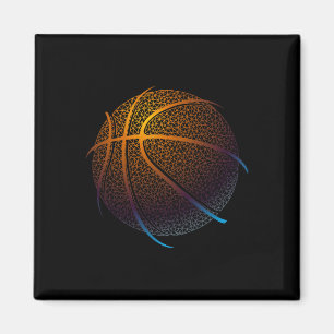 Basketball Graphic  Balling Tees Magnet
