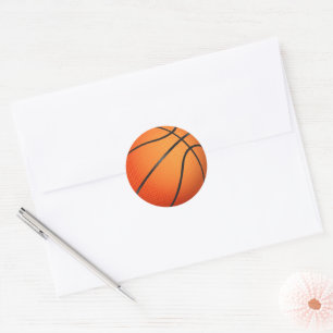 Basketball Graphic Classic Round Sticker