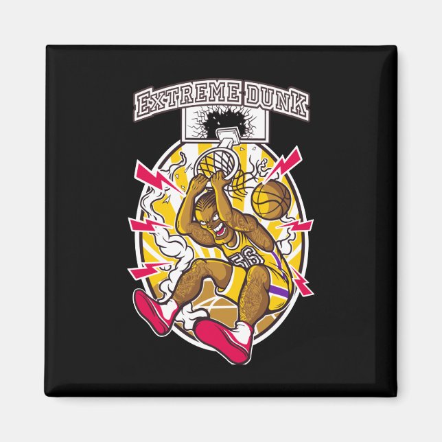 Basketball Graphic  Magnet (Front)