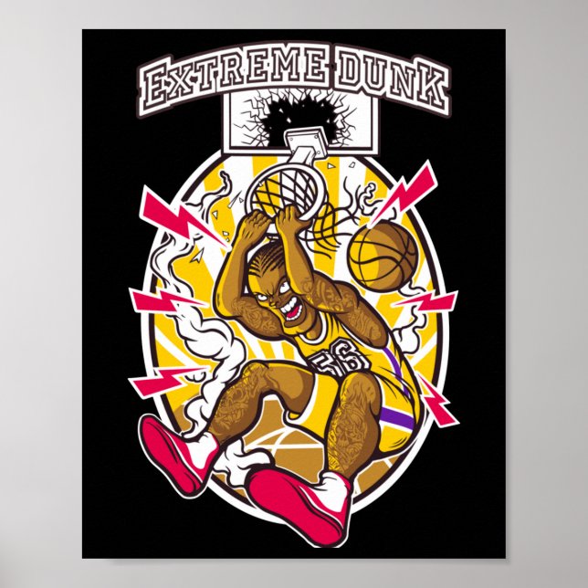 Basketball Graphic  Poster (Front)