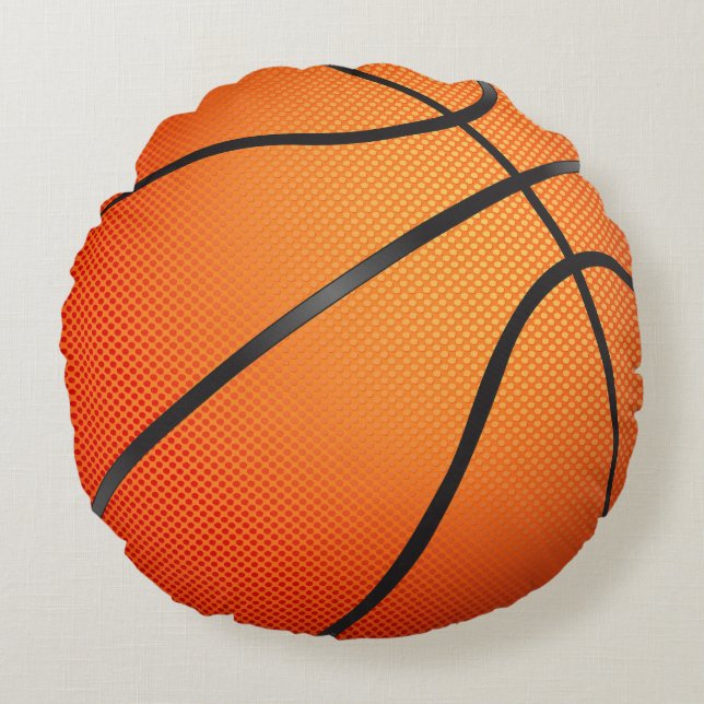 Basketball Graphic Round Cushion (Front)