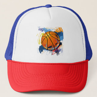Basketball Graphic Trucker Hat – Colourful Sports
