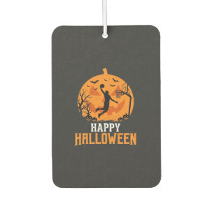 Basketball Halloween Dunk Pumpkin Design_1 Car Air Freshener
