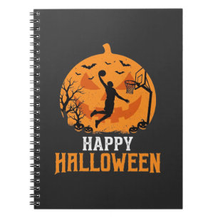 Basketball Halloween Dunk Pumpkin Design_1 Notebook