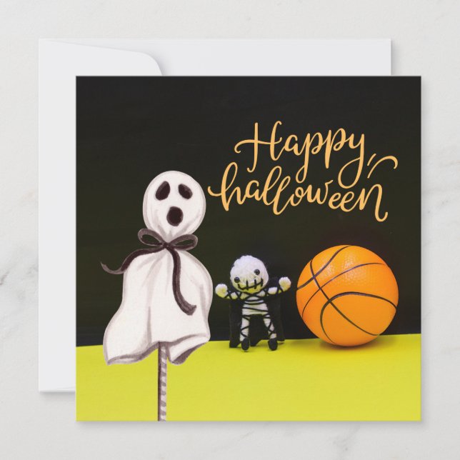 Basketball  Halloween  Ghost Spooky Scary   (Front)