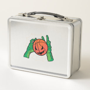 Basketball Halloween Metal Lunch Box