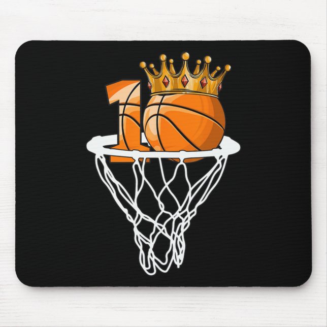 Basketball Happy 10th Birthday Boy  Bball 10 Years Mouse Mat (Front)