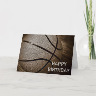 Basketball Happy Birthday Card