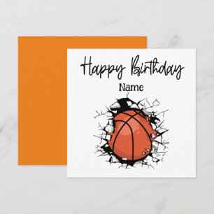 Basketball Happy Birthday to Player  Card