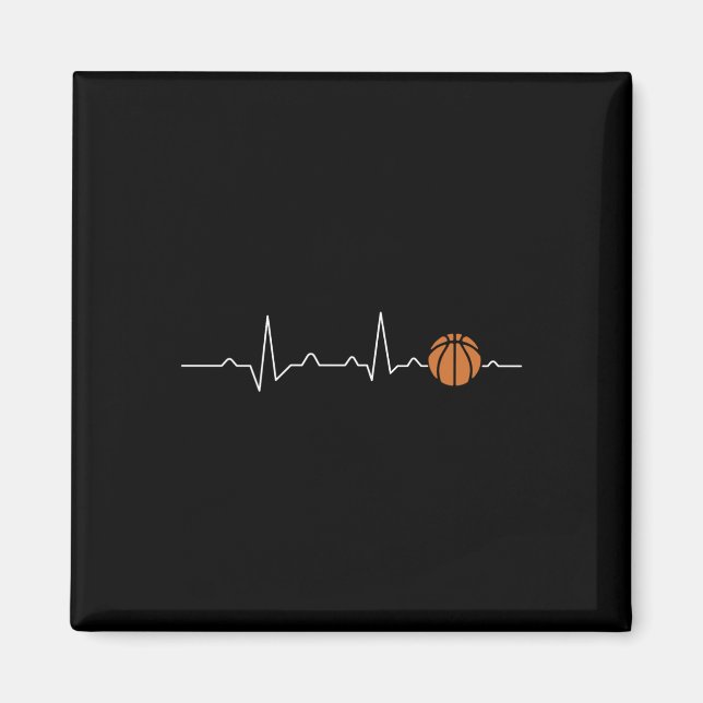 Basketball Heart 1  Magnet (Front)