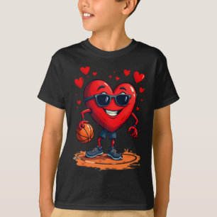 Basketball Heart - Love And Hoops Design For T-Shirt