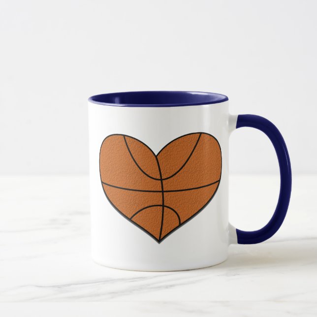 Basketball Heart Mug (Right)