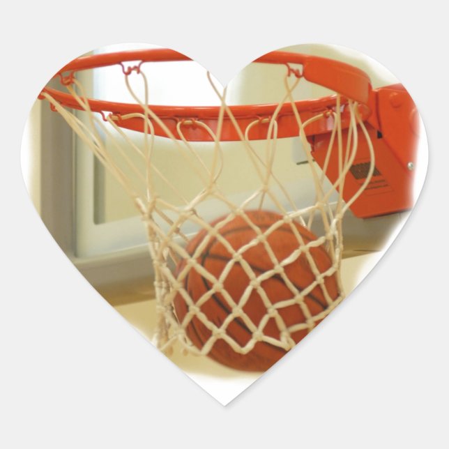 Basketball Heart Sticker (Front)