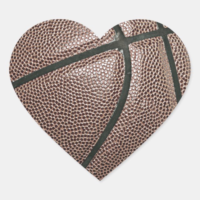 Basketball Heart Sticker (Front)