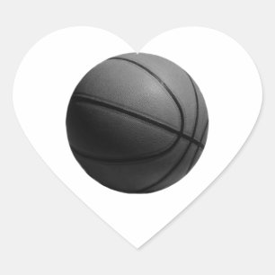 Basketball Heart Sticker