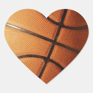 Basketball Heart Sticker