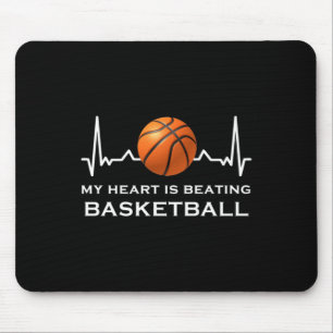 Basketball Heartbeat 10 Mouse Mat