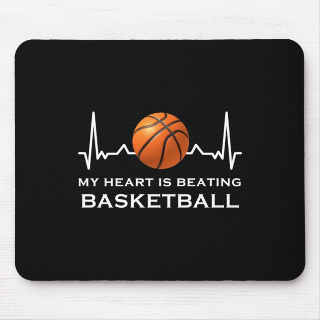 Basketball Heartbeat 10  Mouse Mat (Front)