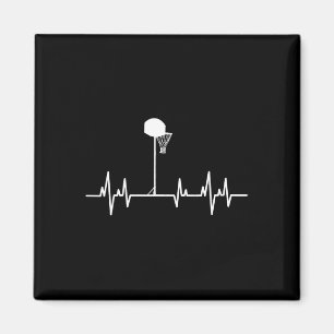 Basketball Heartbeat 1 Magnet