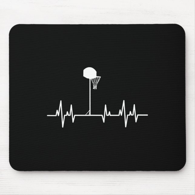 Basketball Heartbeat 1 Mouse Mat (Front)