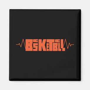 Basketball Heartbeat (2)  Magnet