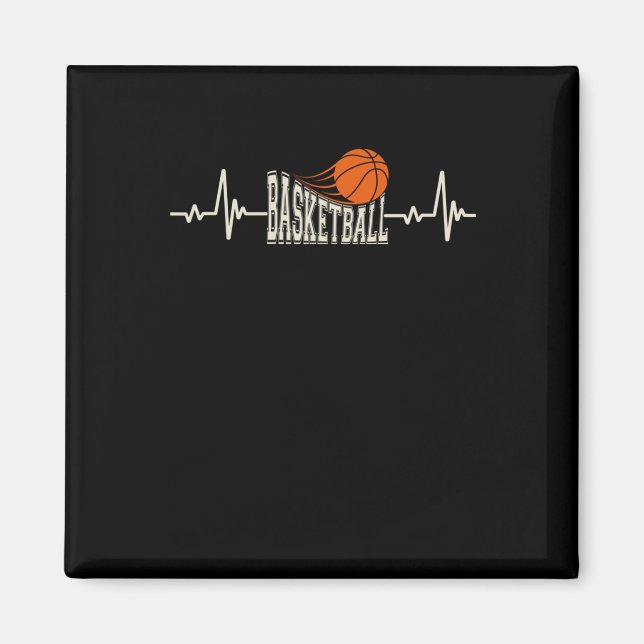 Basketball Heartbeat 3  Magnet (Front)