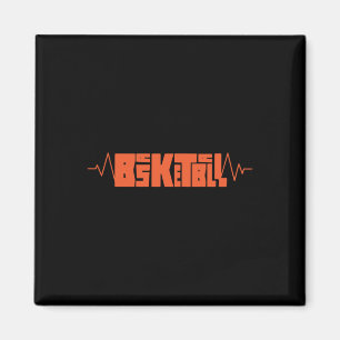 Basketball Heartbeat 9  Magnet
