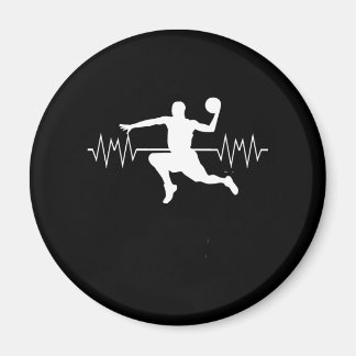 Basketball Heartbeat again Magnet
