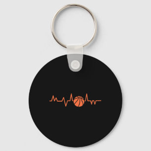Basketball Heartbeat BBall 1 Key Ring