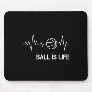 Basketball Heartbeat Big My Life Baller Player Coa Mouse Mat