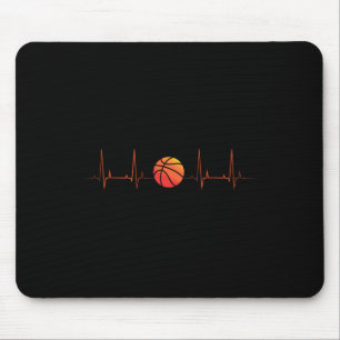 Basketball Heartbeat Coach Player Sports Athlete  Mouse Mat