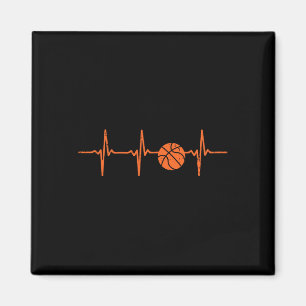 Basketball Heartbeat Coach Player Team Baller Men  Magnet