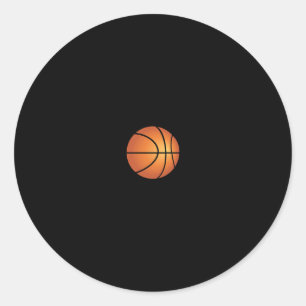 Basketball Heartbeat   Cool I Love Basketball Tee  Classic Round Sticker