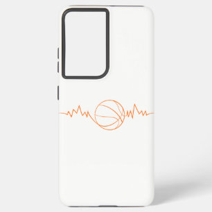 Basketball Heartbeat Design Cool Gift for Sport Samsung Galaxy Case