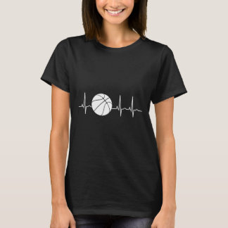 Basketball Heartbeat Ekg Basketball Coach  T-Shirt