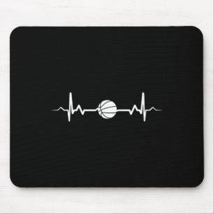 Basketball Heartbeat Gift Idea 1 Mouse Mat