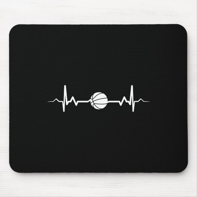 Basketball Heartbeat Gift Idea 1  Mouse Mat (Front)
