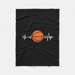 Basketball Heartbeat – Love For The Game Tee 1 Fleece Blanket