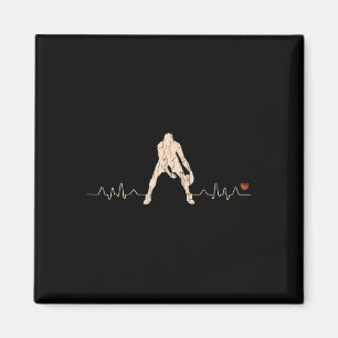 Basketball Heartbeat Player Gift 1 Magnet