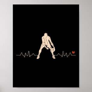 Basketball Heartbeat Player Gift 1 Poster