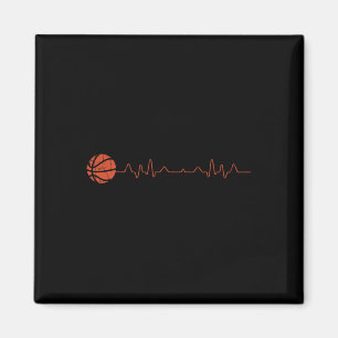 Basketball Heartbeat Player Gift Magnet