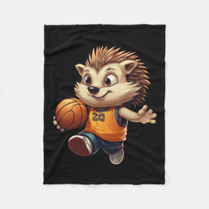 Basketball Hedgehog 1 Fleece Blanket