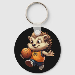 Basketball Hedgehog 1  Key Ring